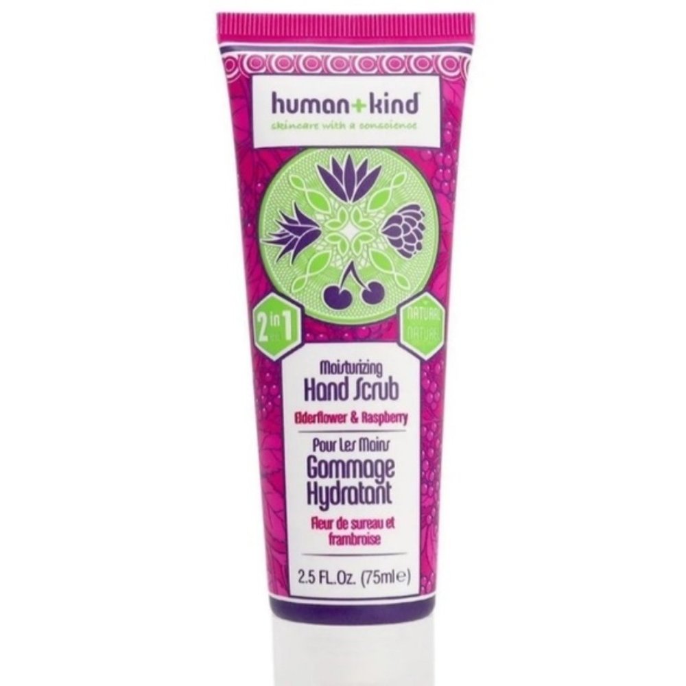 Human + Kind elderflower & raspberry scrub